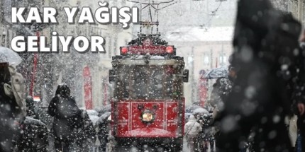 Meteoroloji'den 13 İl İçin Kar Yağışı Uyarısı